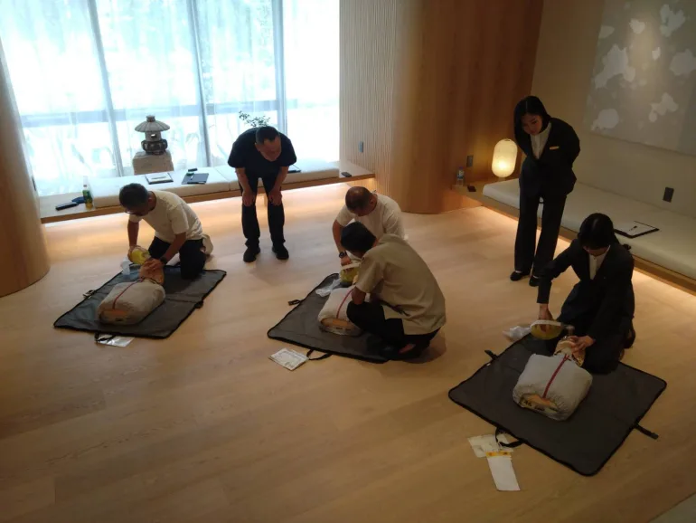 Resuscitation training session held for our general staff